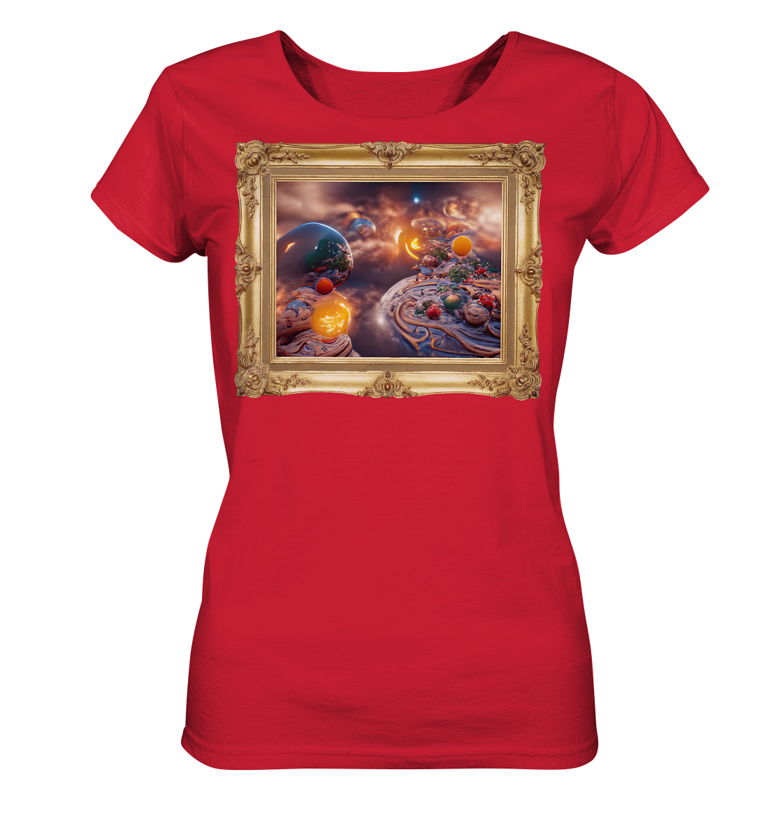 Ai Galaxy Frame - Ladies Organic Shirt