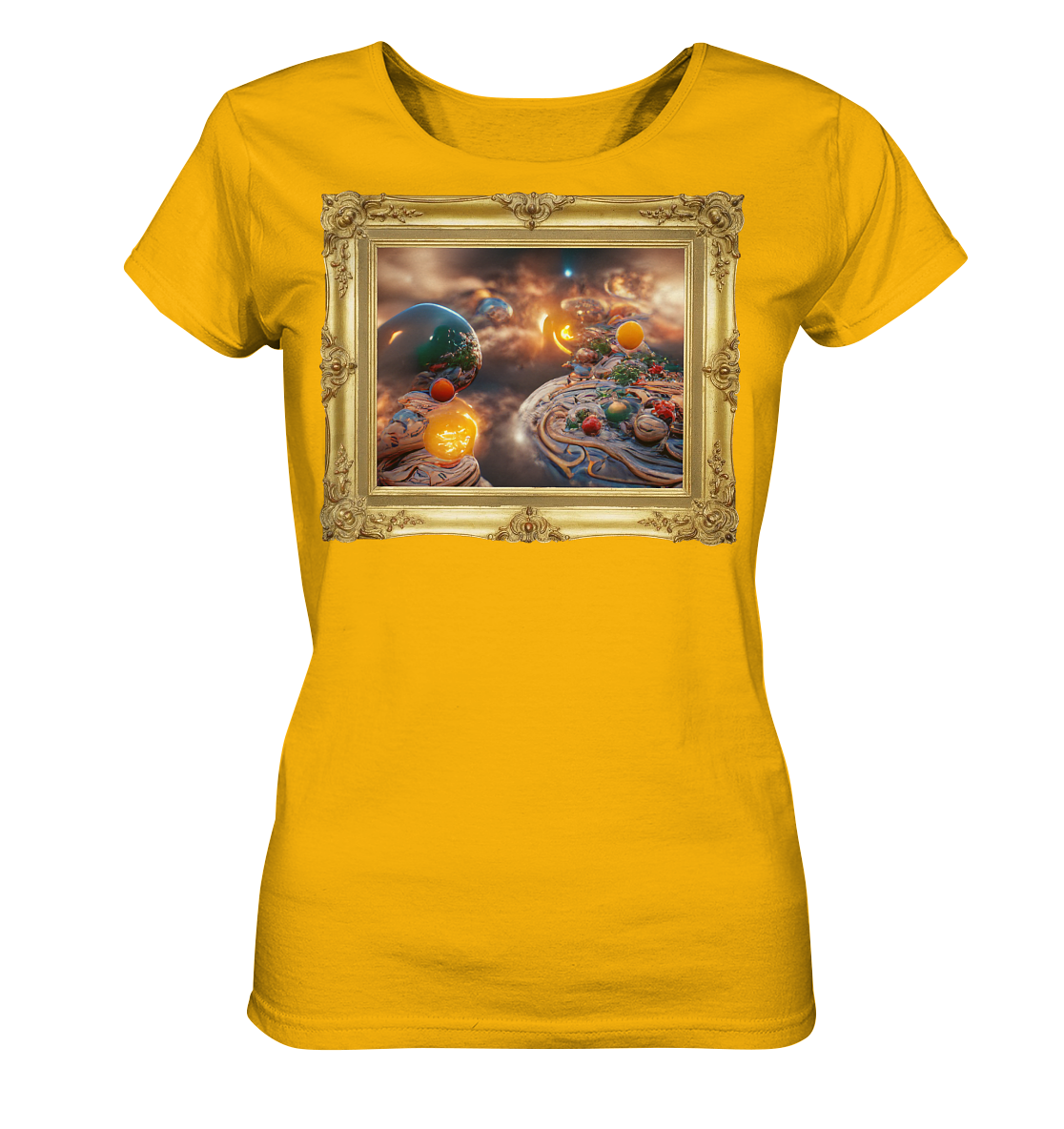 Ai Galaxy Frame - Ladies Organic Shirt