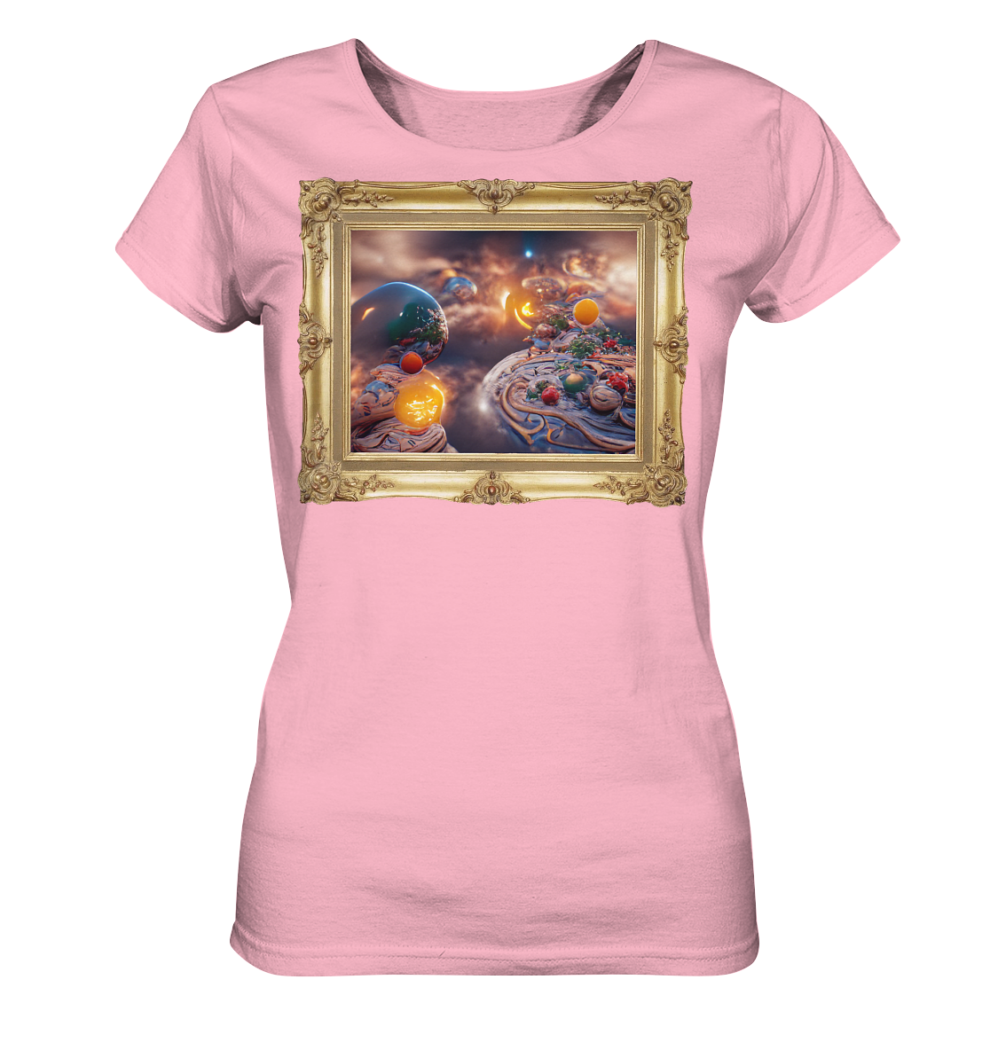 Ai Galaxy Frame - Ladies Organic Shirt