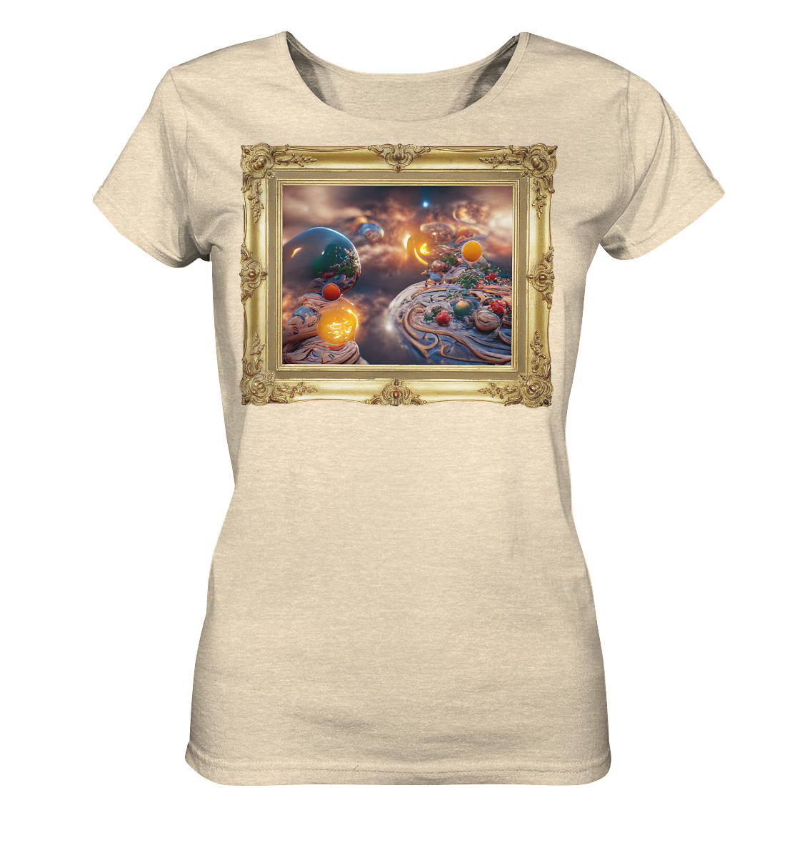 Ai Galaxy Frame - Ladies Organic Shirt