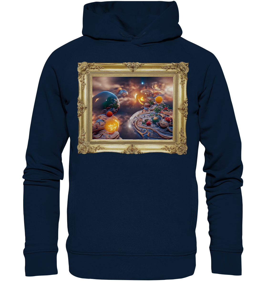 Ai Galaxy Frame - Organic Fashion Hoodie
