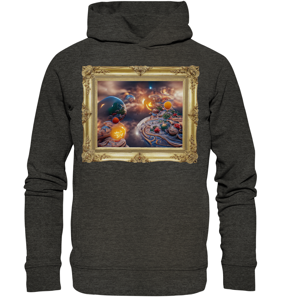 Ai Galaxy Frame - Organic Fashion Hoodie