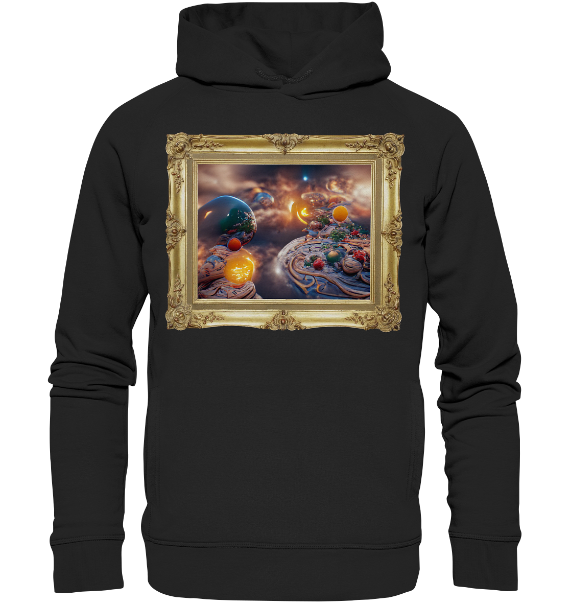Ai Galaxy Frame - Organic Fashion Hoodie