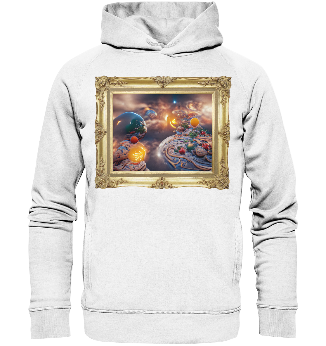 Ai Galaxy Frame - Organic Fashion Hoodie