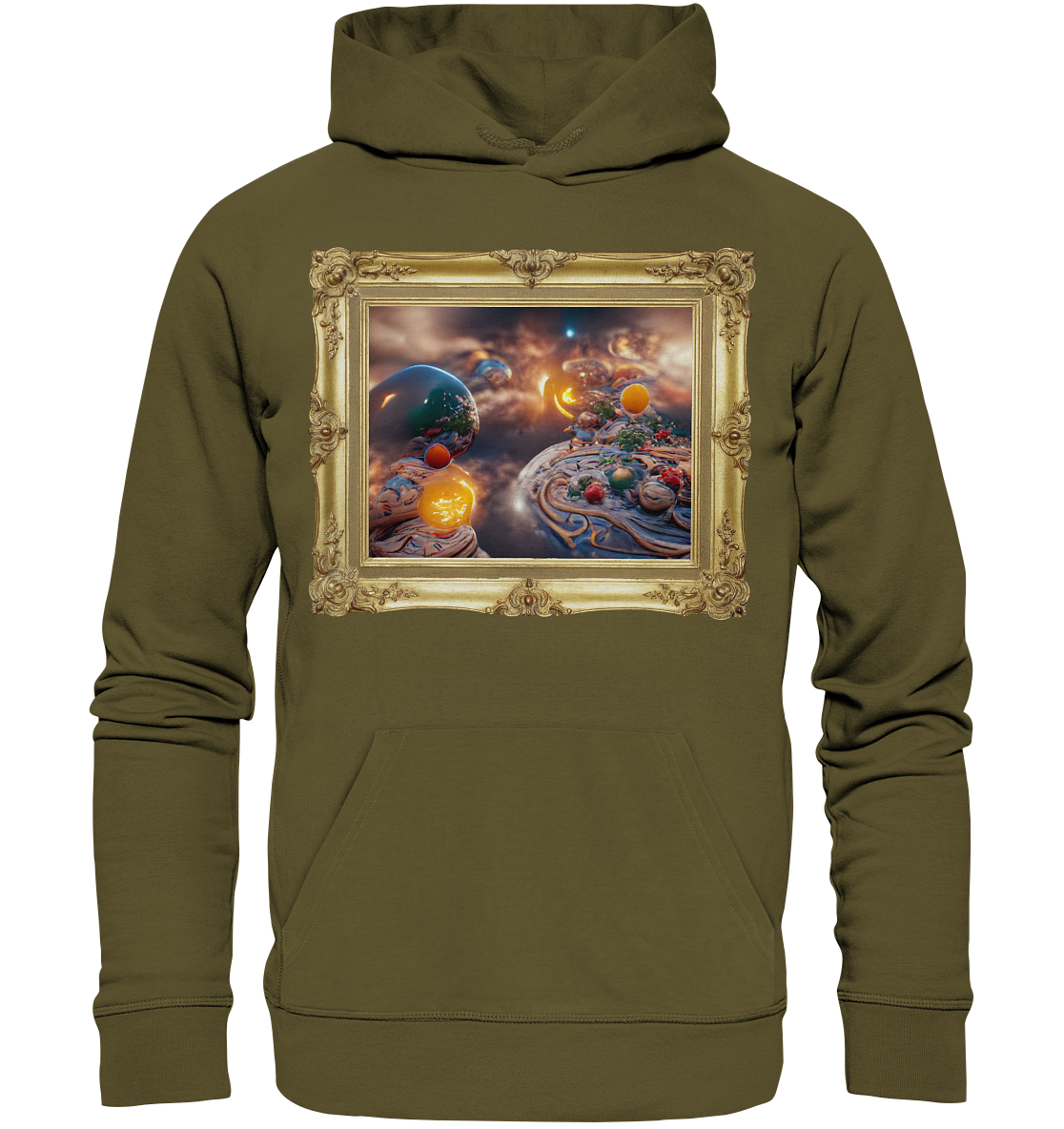 Ai Galaxy Frame - Organic Hoodie